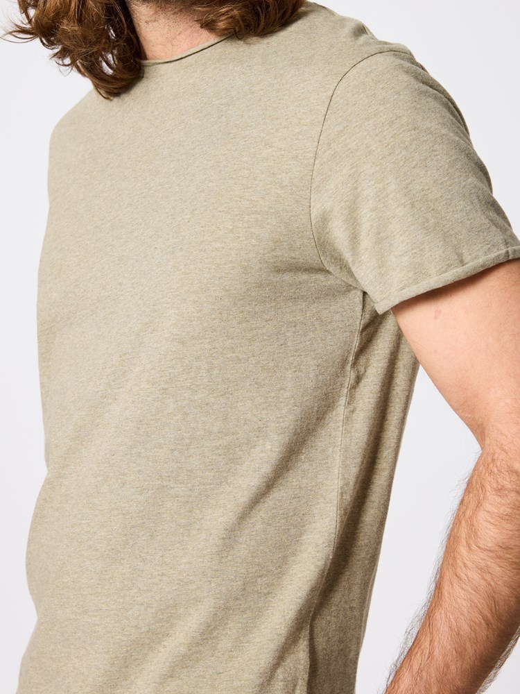 Alfredo melert t-skjorte Alfredo melert grønn 18_Alfredo melert t-skjorte S67 7511352.jpg_Front||Front
