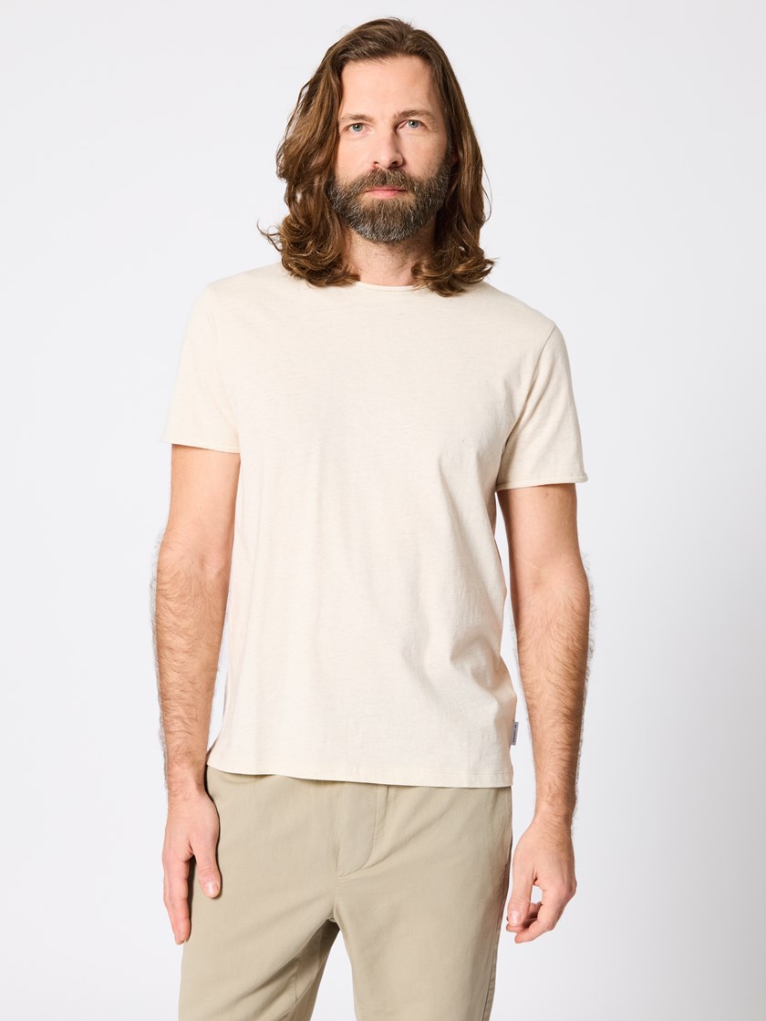 7511352 S61 Alfredo t-skjorte beige 20.jpg_Front||Front