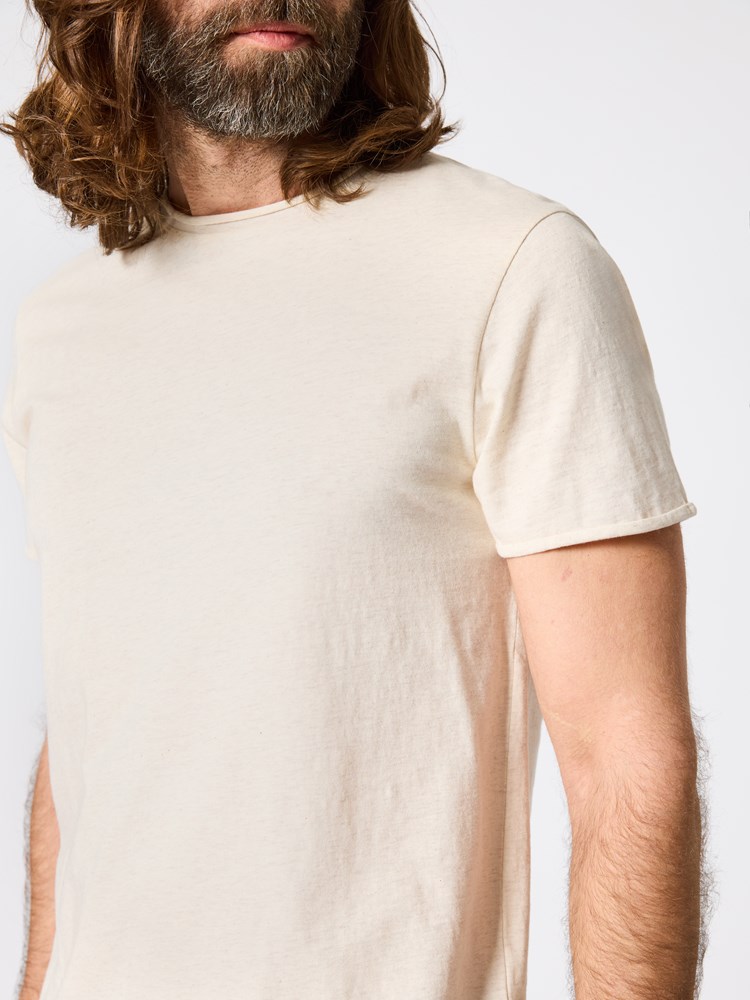 Alfredo melert t-skjorte Alfredo t-skjorte beige 31_S61_Alfredo melert t-skjorte S61_Alfredo melert t-skjorte S61 7511352.jpg_Front||Front