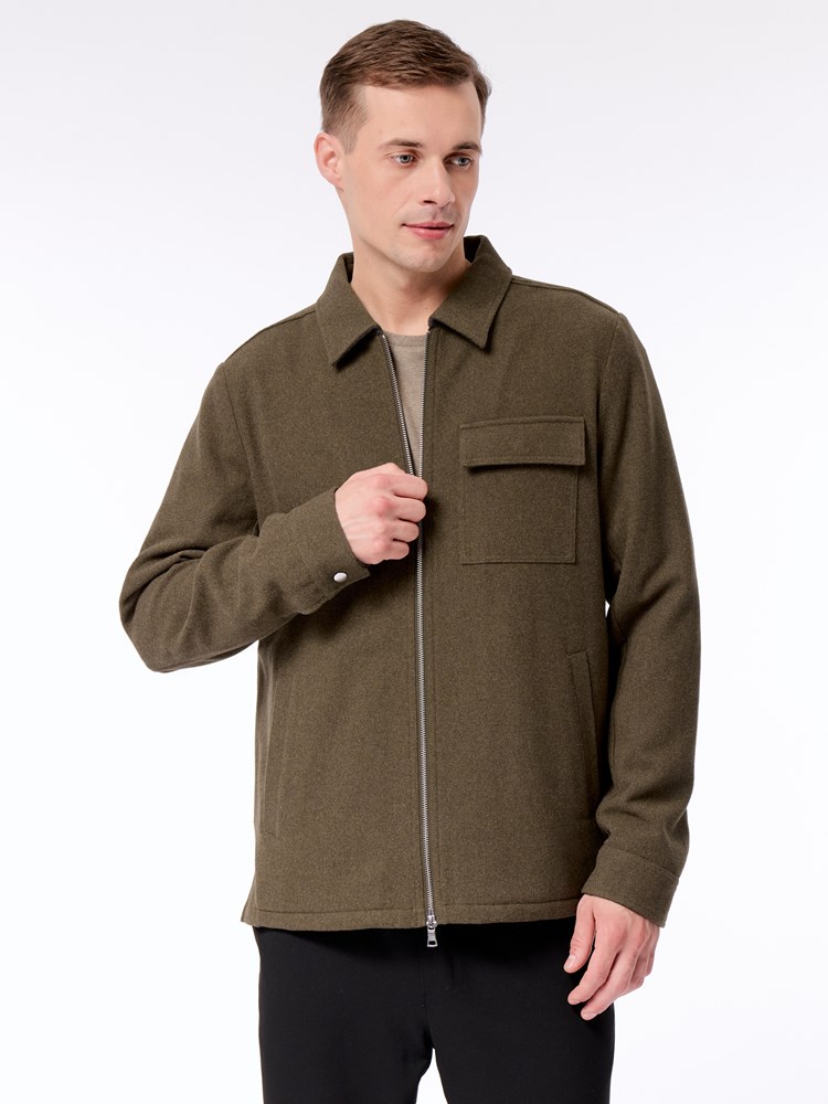 Aarne zip overskjorte med ull Arne zip overskjorte med ull T20 STone Gray 6.jpg_