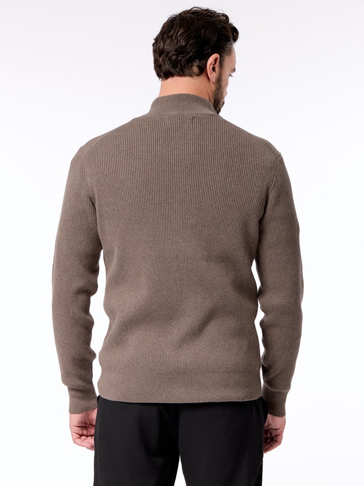 Birgir zip cardigan Birgir zip cardigan T10 Black oyster 35_Birgir zip cardigan T10 7512563.jpg_Back||Back