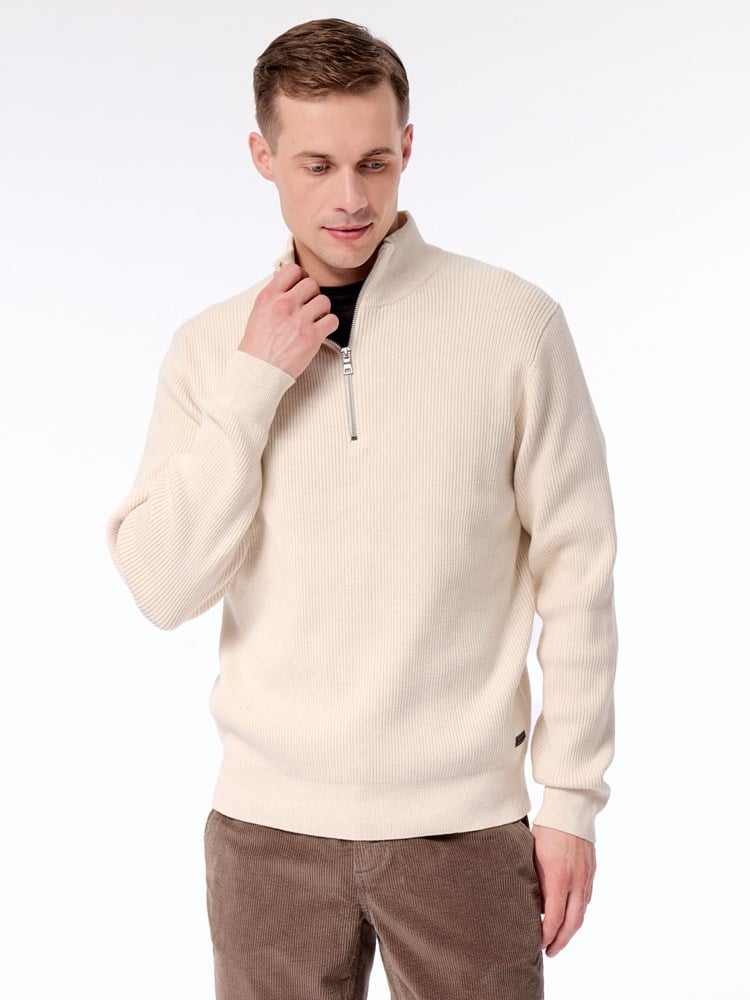 Birgir zip strikkegenser Birgir zip strikkgenser S10 White swan 5_Birgir zip strikkegenser S10.jpg_