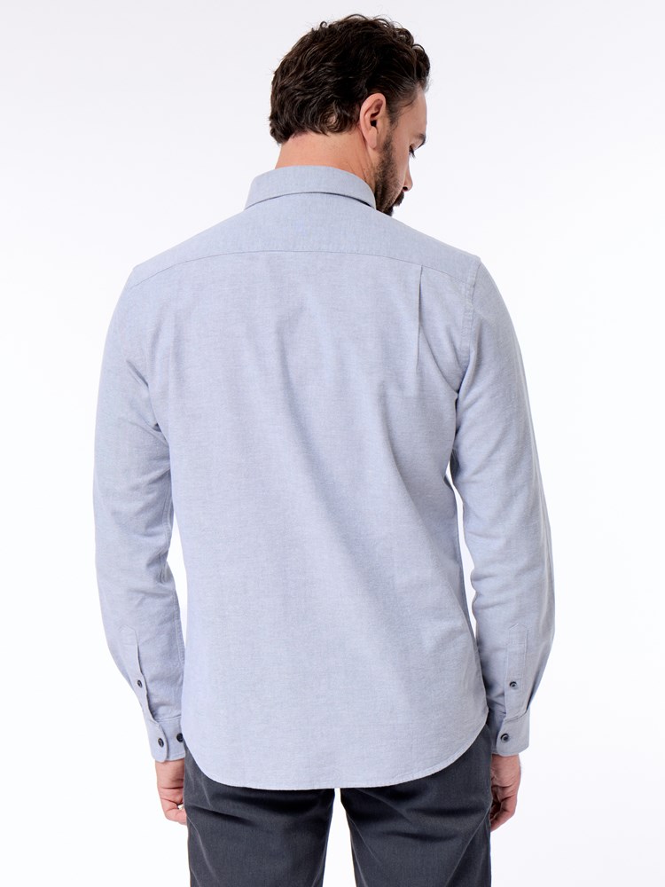 Brushed oxford skjorte Bruched oxford skjorte s98 dark slate 3.jpg_Back||Back