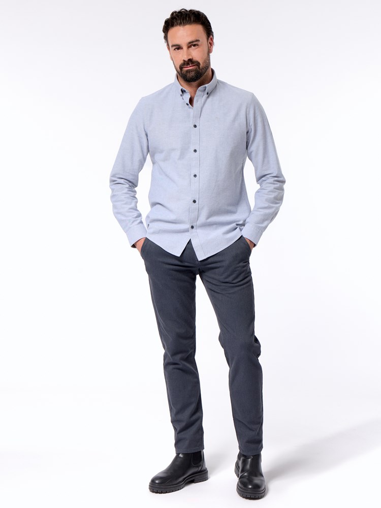 Brushed oxford skjorte Bruched oxford skjorte s98 dark slate.jpg_