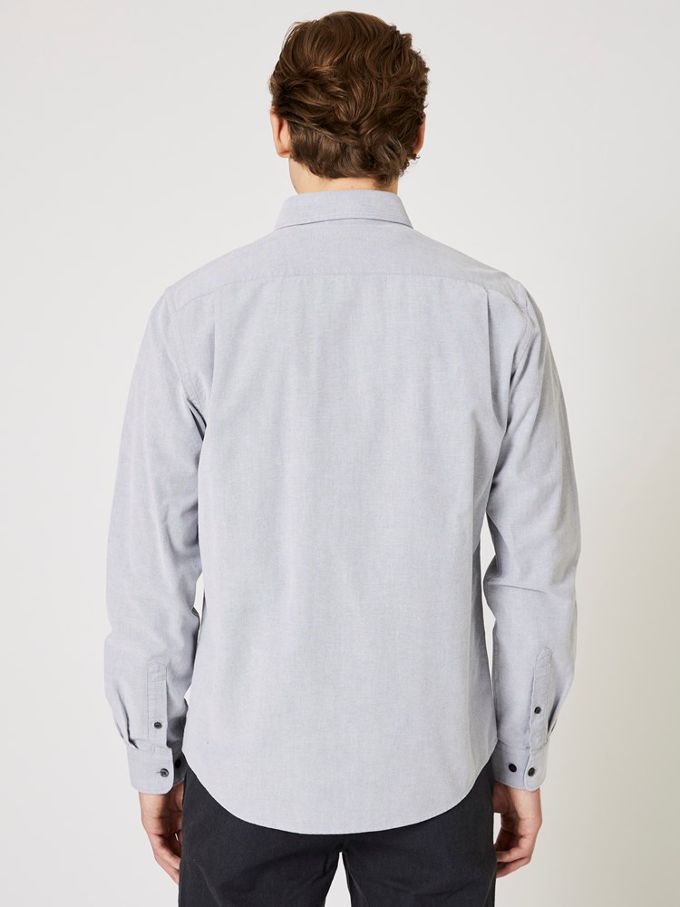 Brushed oxford skjorte Brushed oxford skjorte melange tur 10_R99_Brushed oxford skjorte R99.jpg_