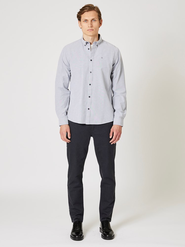 Brushed oxford skjorte Brushed oxford skjorte melange tur 2_R99_Brushed oxford skjorte R99.jpg_