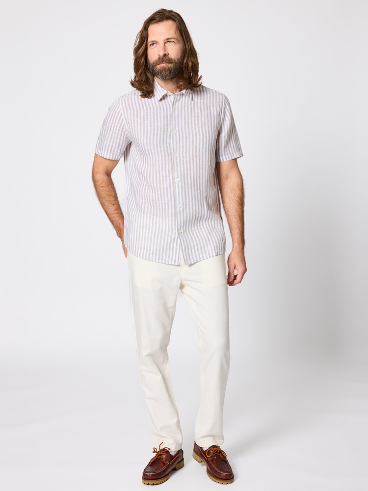 Callum stripete linskjorte Callum linskjorte grønne striper_ADO_Callum stripete linskjorte ADO.jpg_