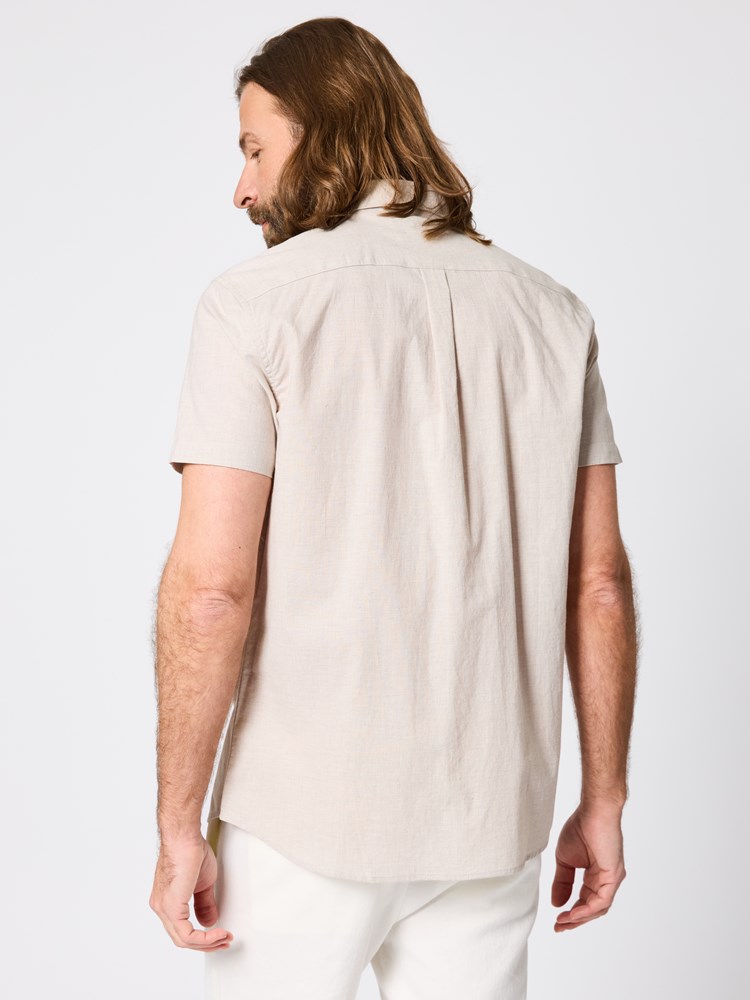 Calor kortermet skjorte Calor skjorte beige 20_Calor kortermet skjorte S57 7511211.jpg_Back||Back