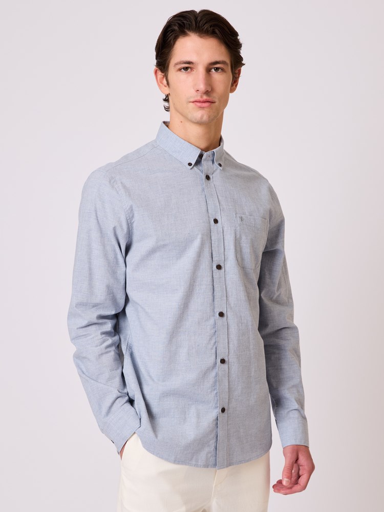 Calor skjorte Calor skjorte blå 9_Calor skjorte S64.jpg_