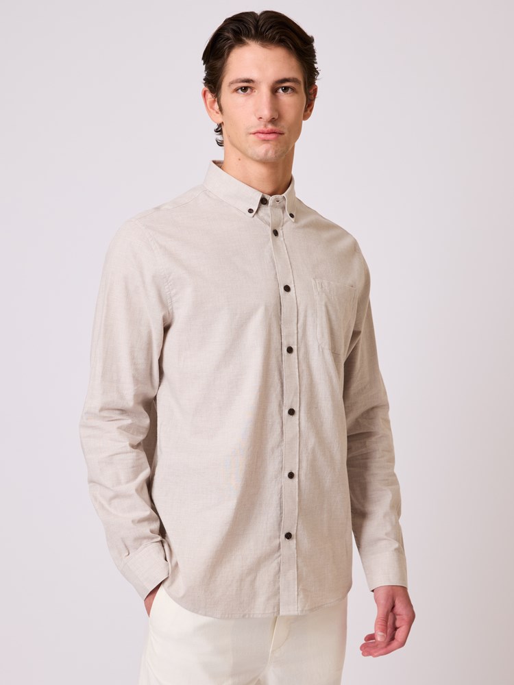 Calor skjorte Calor skjorte monstruck melange 2_Calor skjorte S57.jpg_