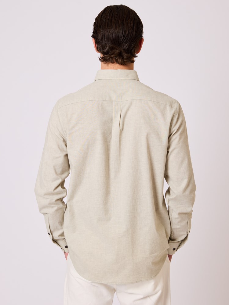 Calor skjorte Calor skjorte Moss grey melange 14_Calor skjorte S14.jpg_