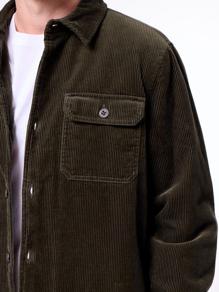 Cord padded overshirt Cord padded overshirt GOU Forest night 23.jpg_