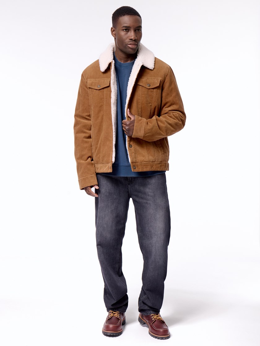 7511933 T01 Cord trucker jacket TO1 Nuthatach 3_Cord trucker jacket T01.jpg_Front||Front