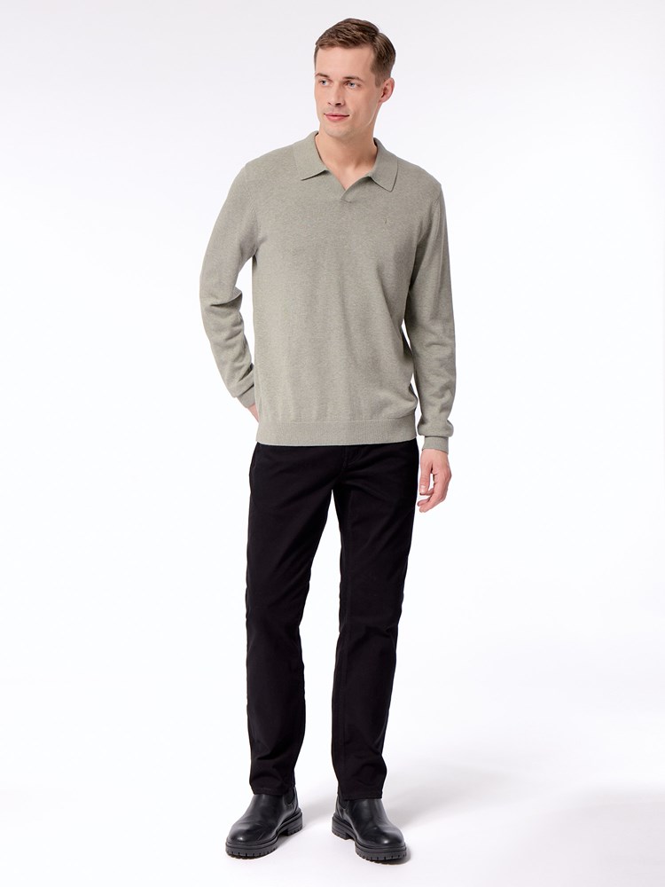 Dammers polo strikkegenser Dammers Polo S95 dried Sage 3 1_Dammers polo strikkegenser S95.jpg_