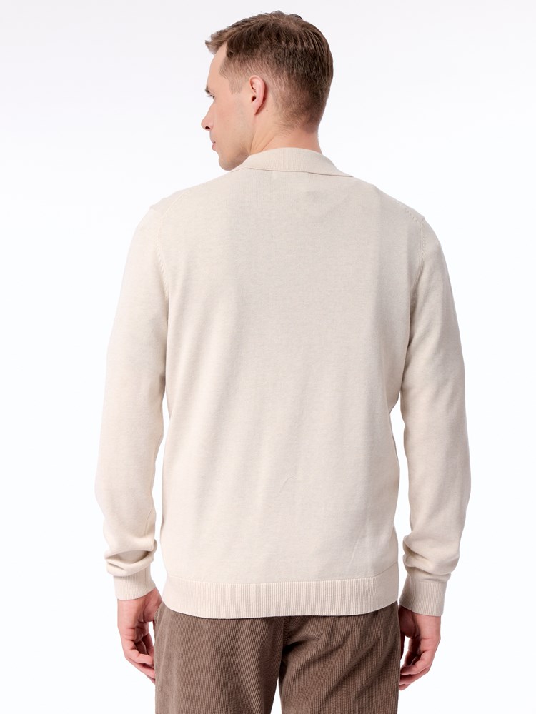 Dammers polo strikkegenser Dammers polo strikkegenser S90 Ancient scr 9.jpg_Back||Back