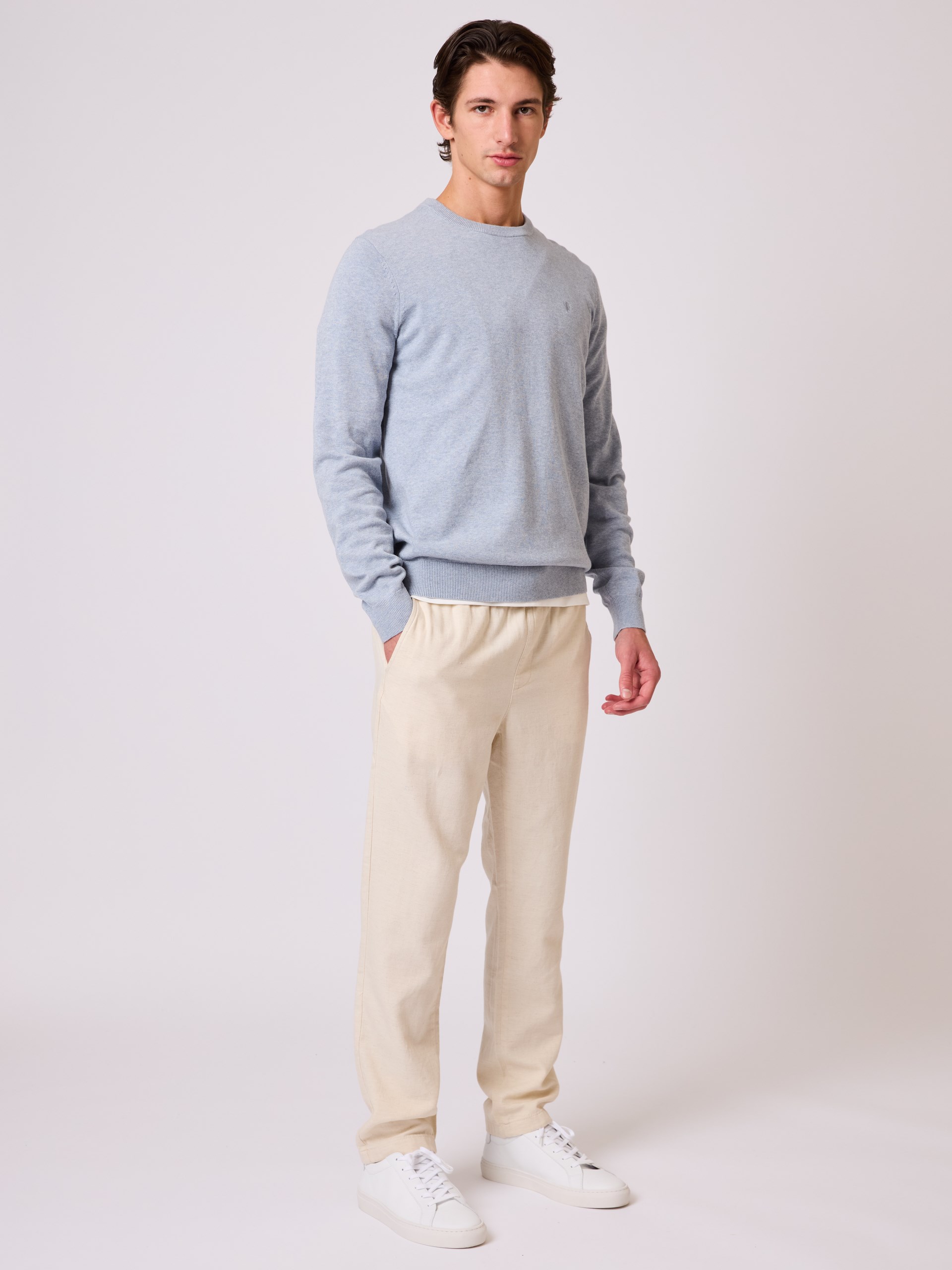 7510565 S64 Dammers strikkegenser blue fog 3_Dammers strikkegenser S64.jpg_
