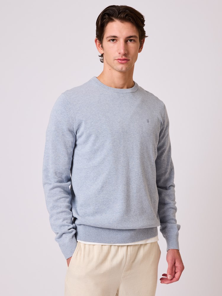 Dammers strikkegenser Dammers strikkegenser blue fog 6_Dammers strikkegenser S64.jpg_