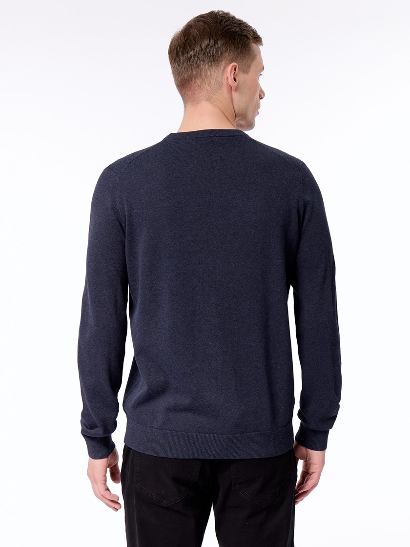 7513305 R15 Dammers strikkegenser navy 17_Dammers strikkegenser R15.jpg_Back||Back
