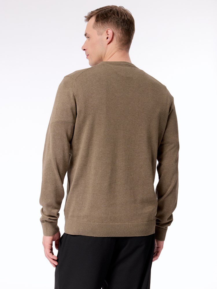 Dammers strikkegenser Dammers strikkegenser T20 Stone gray 11.jpg_Back||Back