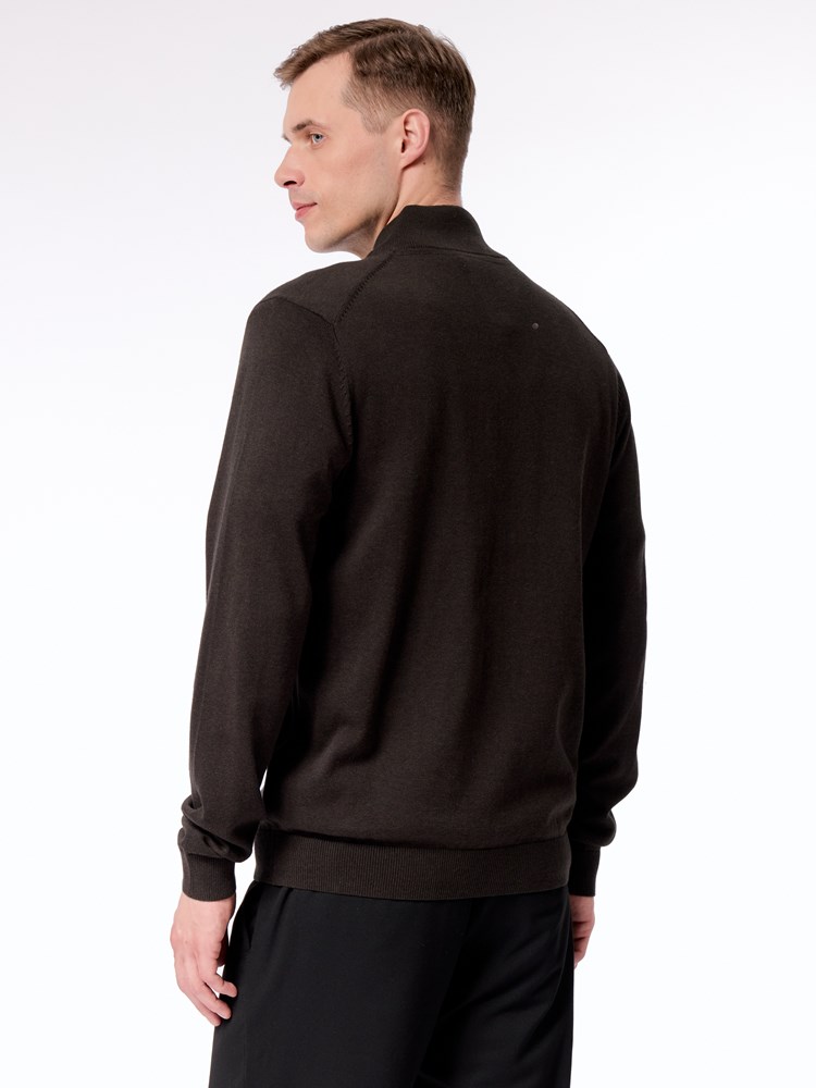 Dammers zip cardigan Dammers Zip Cardigan S11 chimera mel 17_Dammers zip cardigan S11.jpg_Back||Back