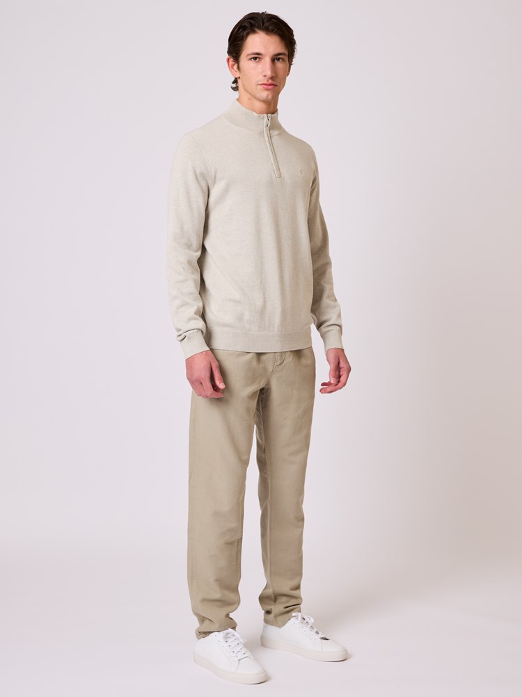 Dammers zip neck genser Dammers zip neck genser moonstruck melange 5_Dammers zip neck genser S57.jpg_