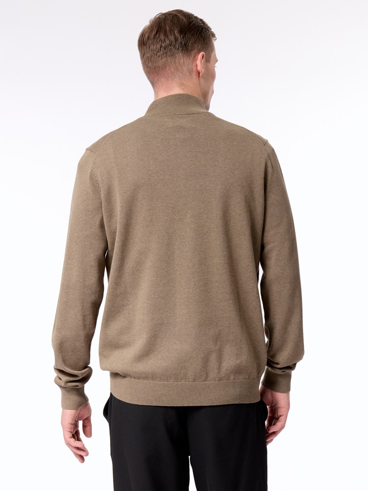 Dammers zip neck genser Dammers zip neck genser T20 stone gray 18.jpg_