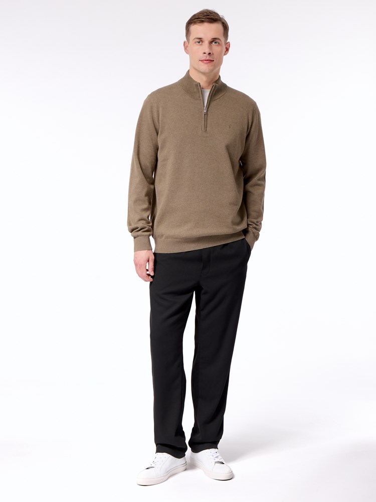 Dammers zip neck genser Dammers zip neck genser T20 stone gray 6.jpg_