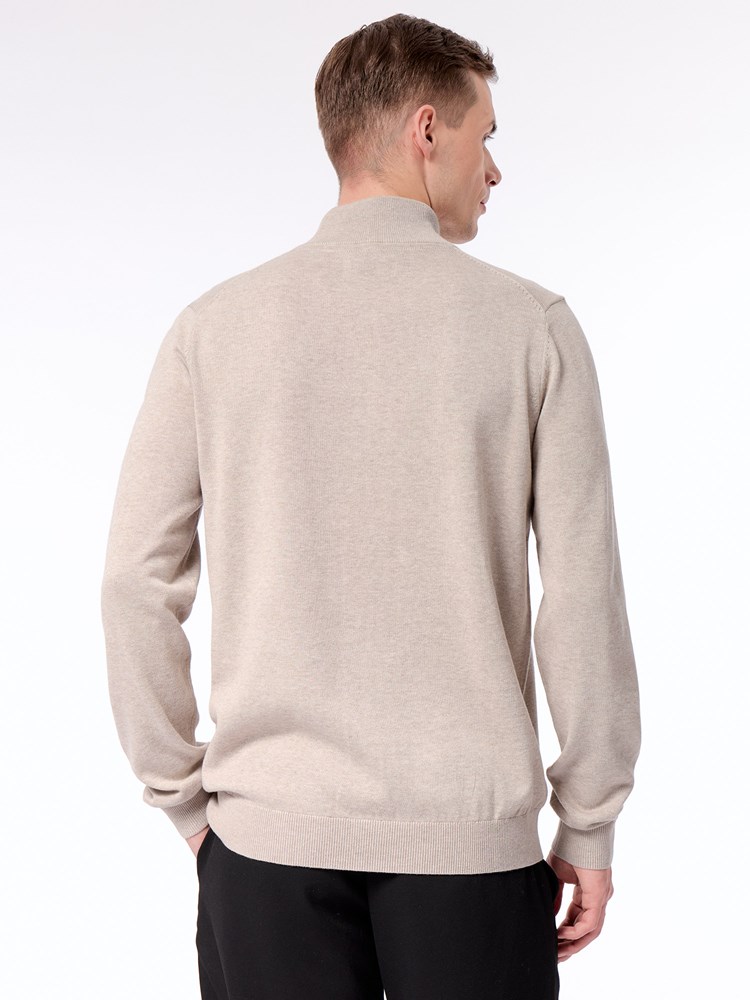 Dammers zip neck genser Dammers zip neck strikkegenser Pure Cashmere 20_Dammers zip neck genser T20.jpg_Back||Back