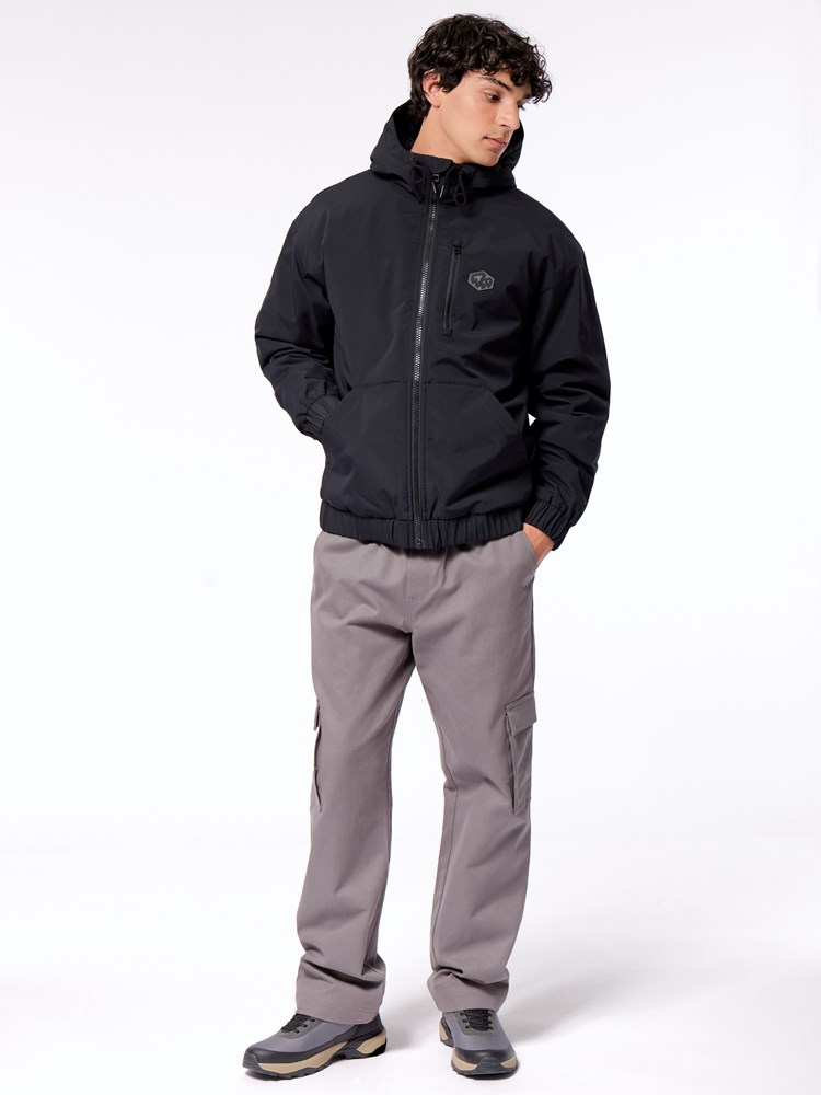 Hoodie jakke paddet Hoodie jakke padded C18 Jet Black 12_Hoodie jakke paddet C18.jpg_