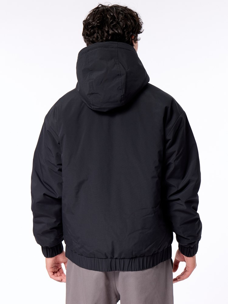 Hoodie jakke paddet Hoodie jakke padded C18 Jet Black 17_Hoodie jakke paddet C18.jpg_