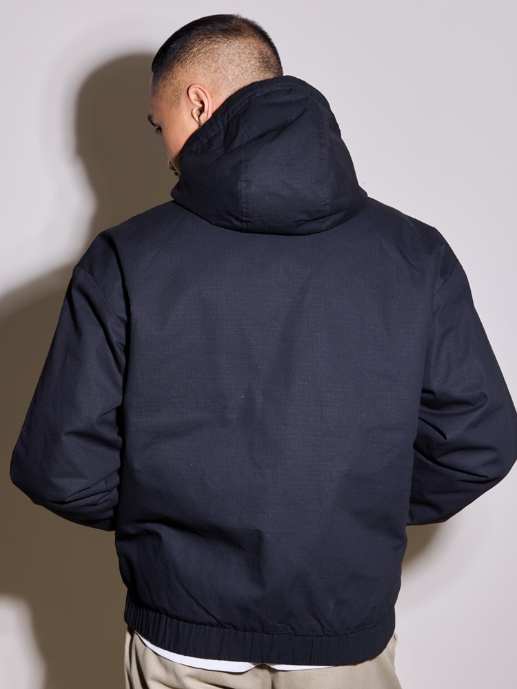 Hoodie jakke ripstop Hoodie jakke sort 13_Hoodie jakke ripstop C18.jpg_