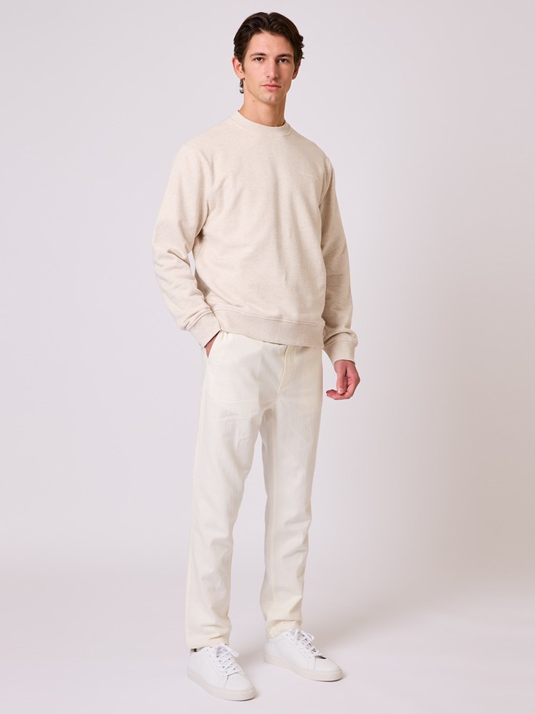 Joshua collegegenser Joshua collegegenser Oyster Grey Melange 3_Joshua collegegenser S58.jpg_