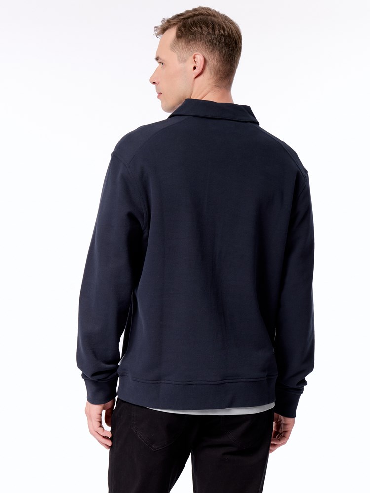 Joshua zip genser Joshua zip genser c27 dark navy 18.jpg_Back||Back