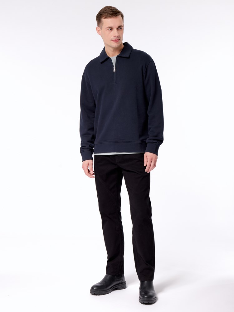 Joshua zip genser Joshua zip genser c27 dark navy 3_Joshua zip genser C27.jpg_