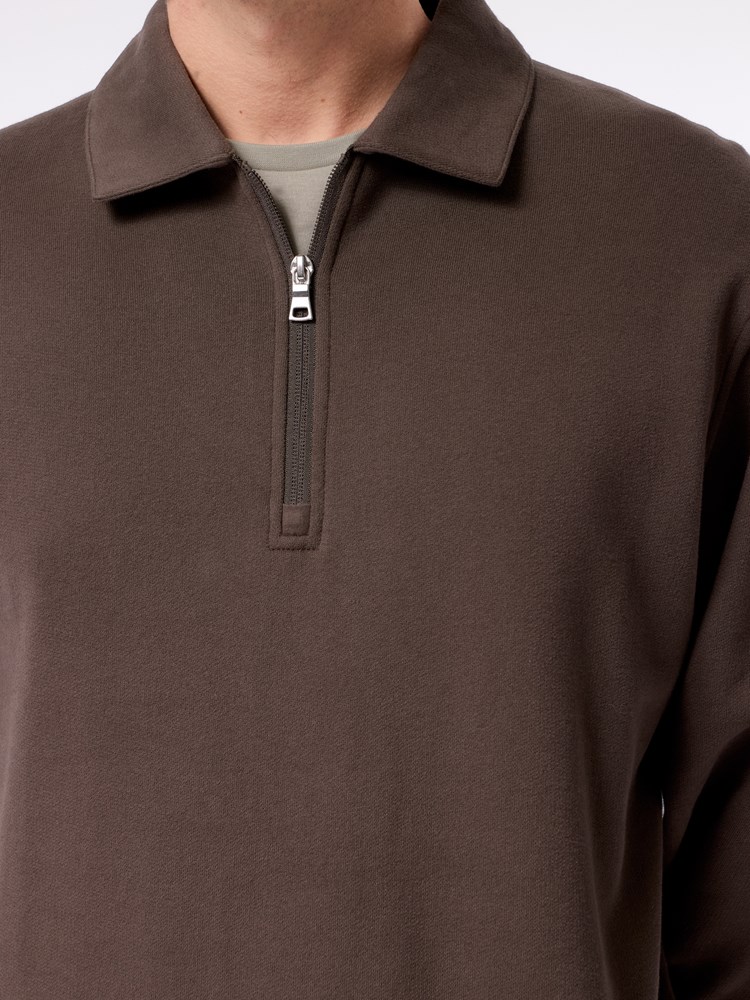 Joshua zip genser Joshua zip genser I7T Black olive 11.jpg_