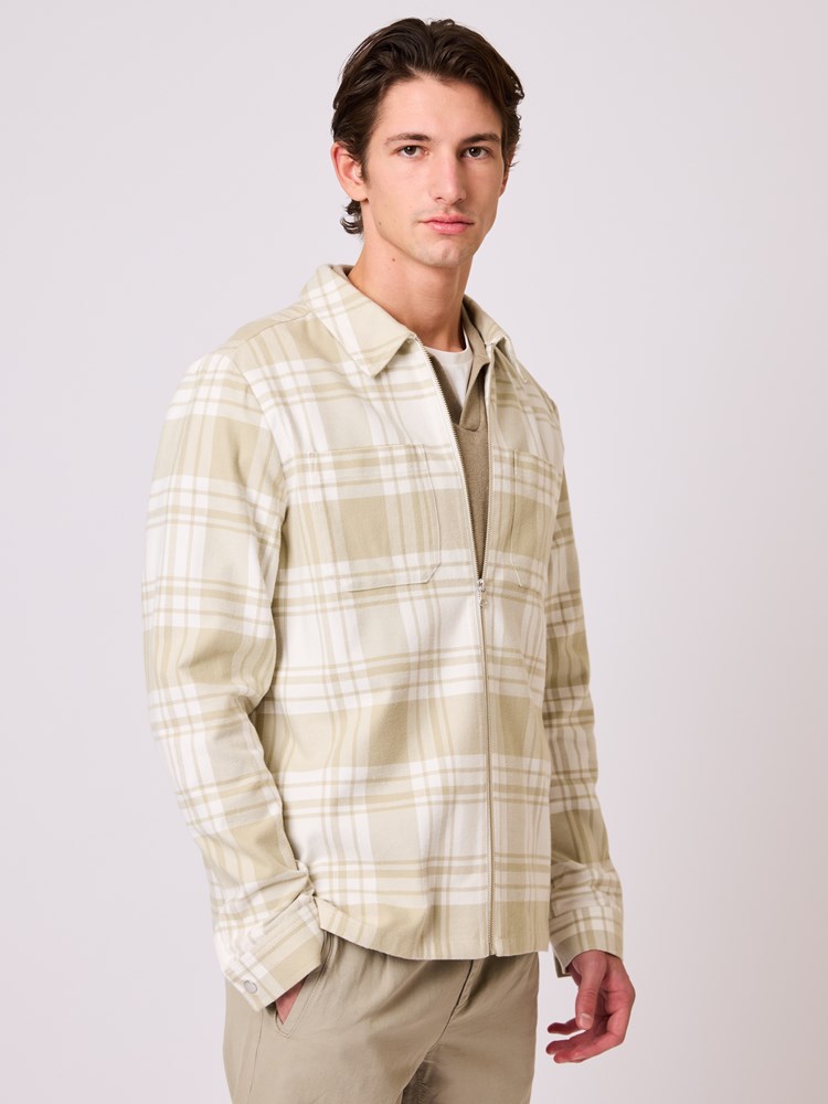 Lukas rutete overskjorte Lukas rutete overskjorte Moss grey 6_Lukas rutete overskjorte I4R 7510648.jpg_