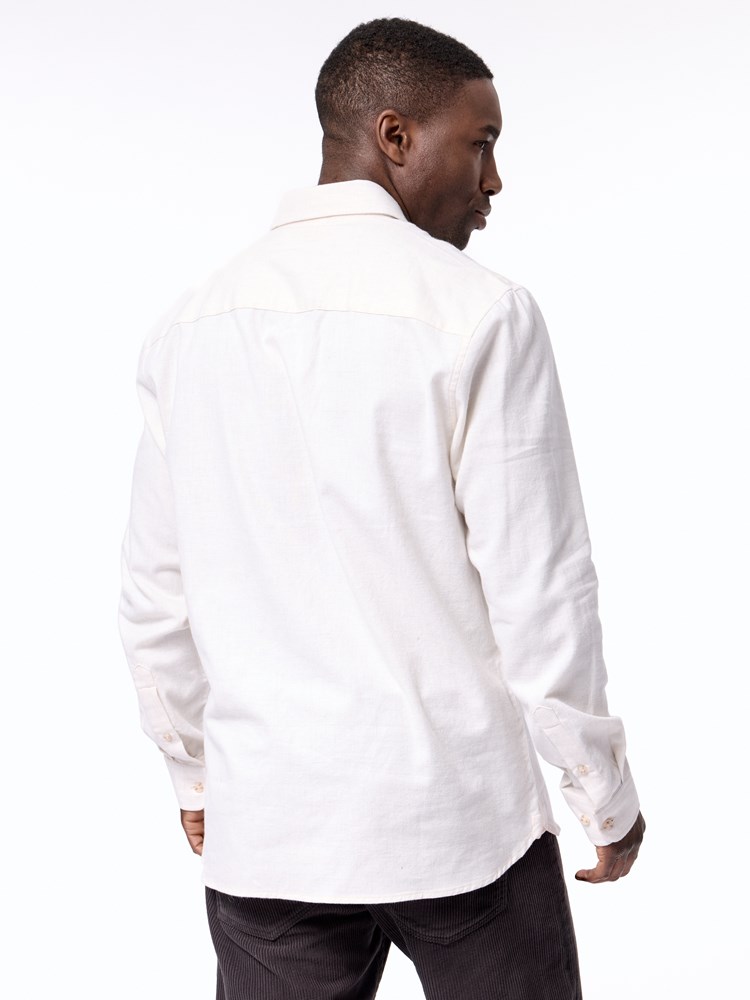 Melange Shirt Melange shirt S21 Antique white 15_Melange Shirt S21.jpg_Back||Back