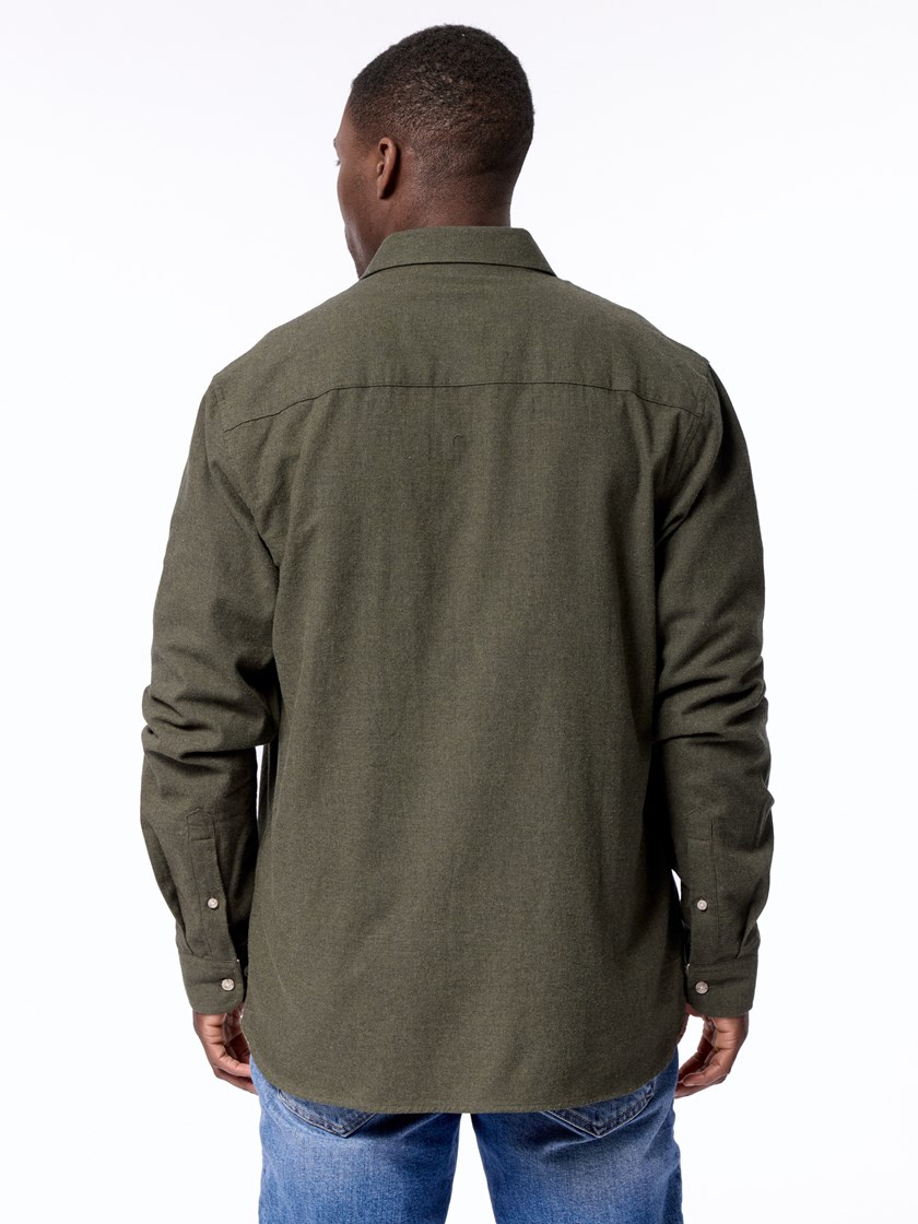 7512481 S26 Melange shirt S26 Forest night 22_Melange Shirt S26.jpg_Back||Back