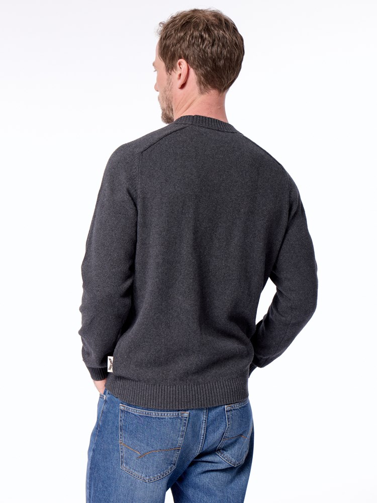 Melange sweater Melange sweater R95 Meteorite 20.jpg_Back||Back