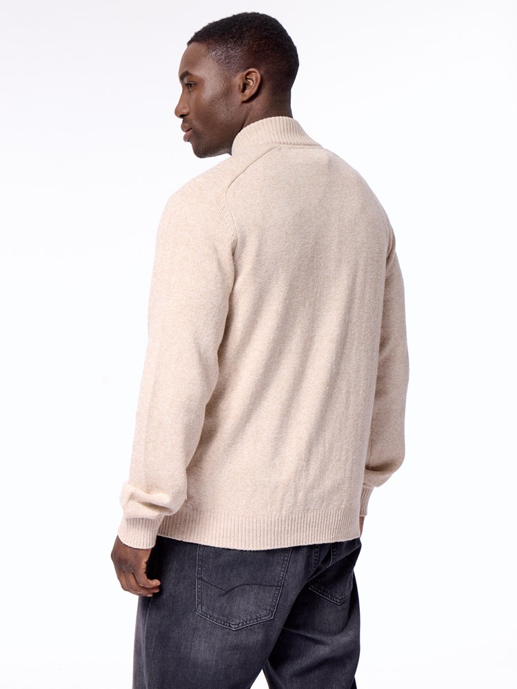 Melange zip cardigan Melange zip cardigan S72 Fields of R 18.jpg_Back||Back