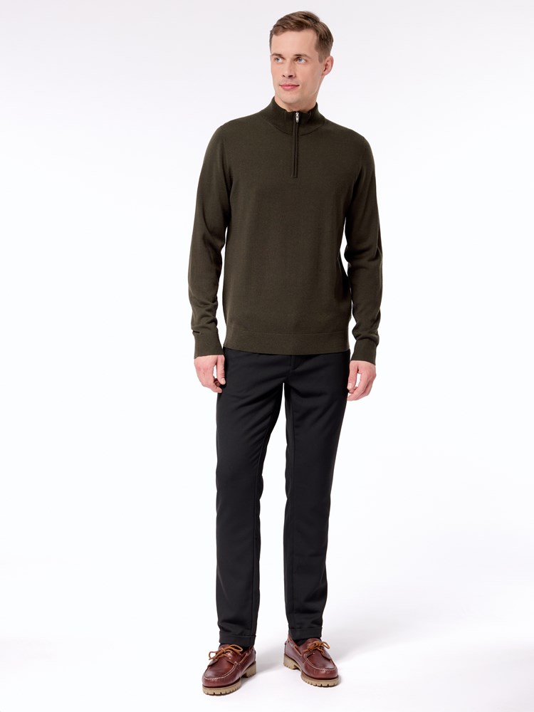 Merino zip neck strikkegenser Merino zip neck strikkegenser S11 chimera mel 2.jpg_
