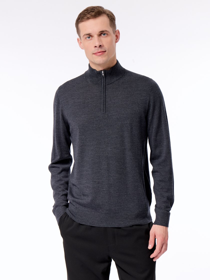 7511974 S05 Merinos zip neck strikkegenser S06 Black Oyste 14_Merino zip neck strikkegenser S05.jpg_