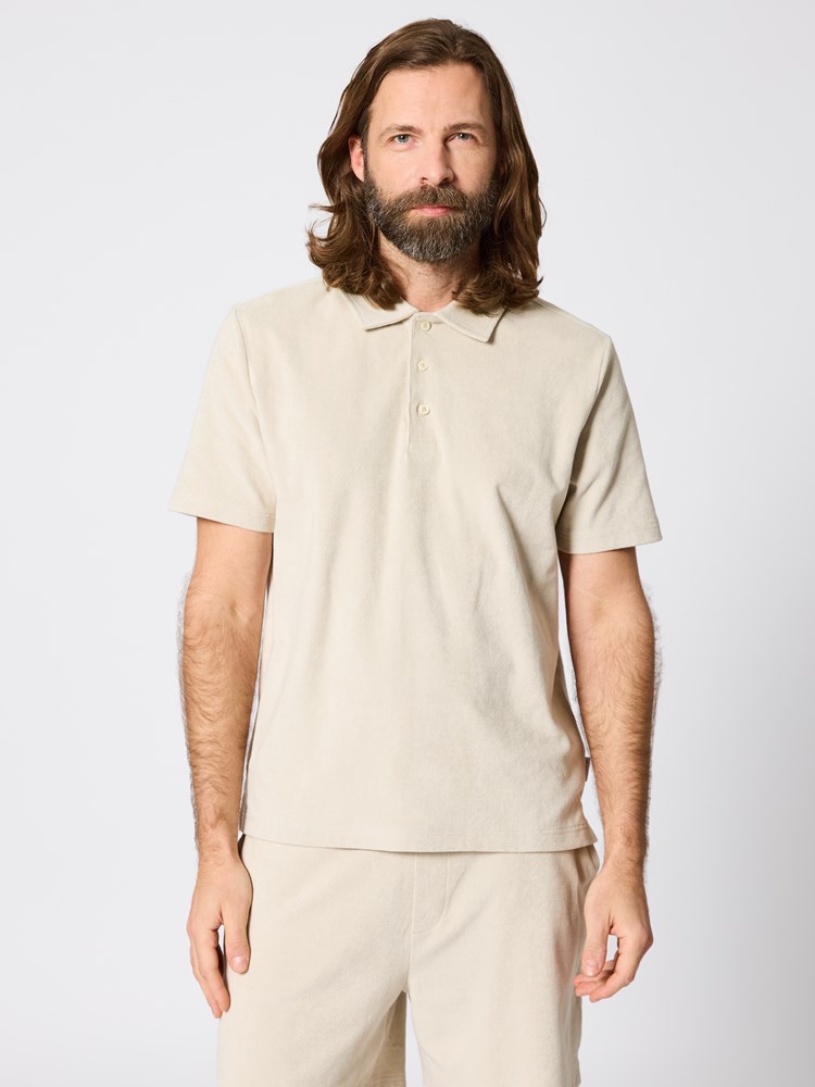 Nalu polo t-skjorte Nalu polo t-skjorte beige 27_Nalu polo t-skjorte I3O 7511353.jpg_Front||Front