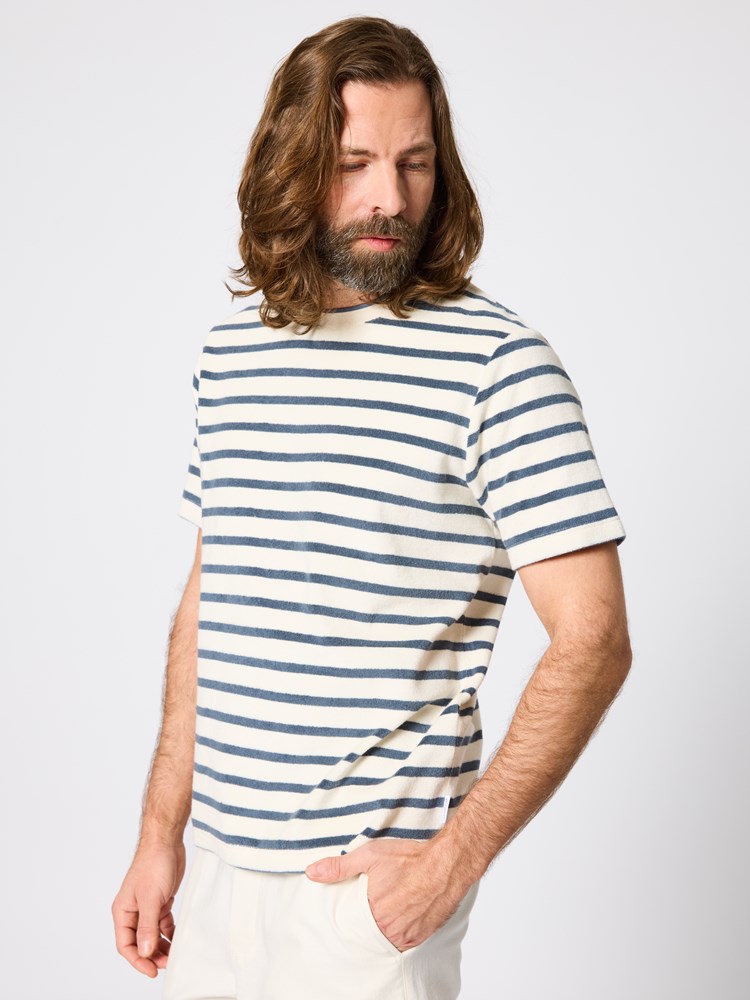 Nalu stripete t-skjorte Nalu t-skjorte blå 21_Nalu stripete t-skjorte IFI 7511454.jpg_Front||Front