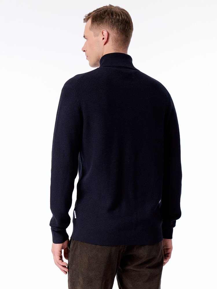 Olav roll neck genser Olac roll neck genser R15 drak navy 17_Olav roll neck genser R15.jpg_Back||Back