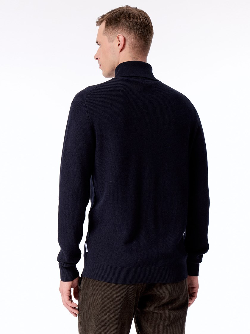 7512621 R15 Olac roll neck genser R15 drak navy 17_Olav roll neck genser R15.jpg_Back||Back