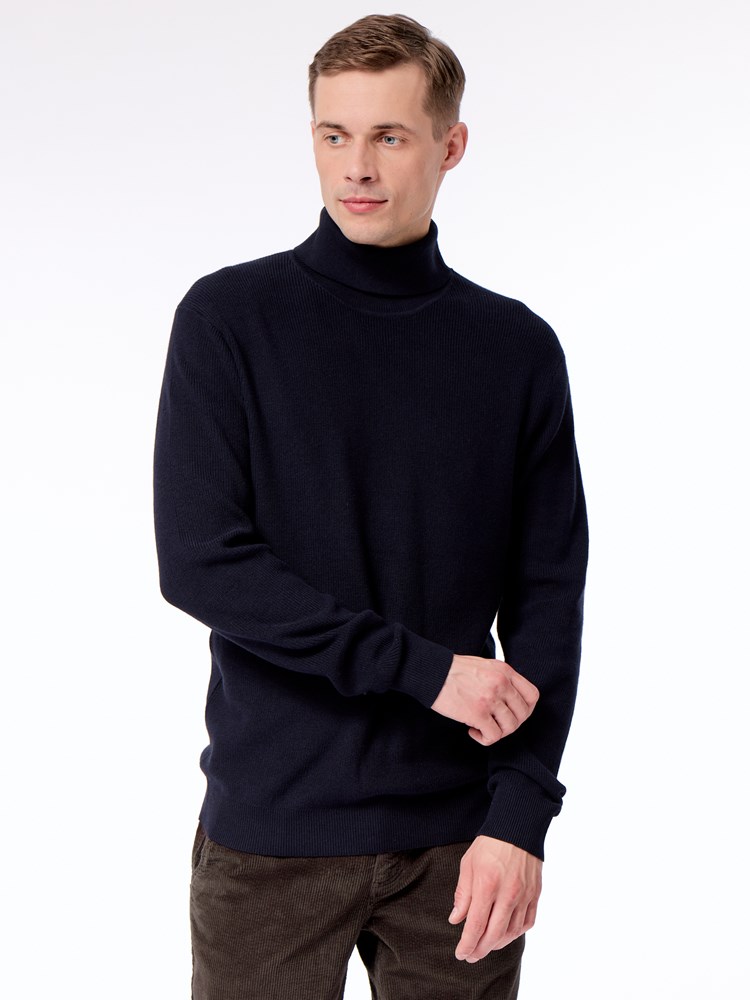 Olav roll neck genser Olac roll neck genser R15 drak navy 6_Olav roll neck genser R15.jpg_