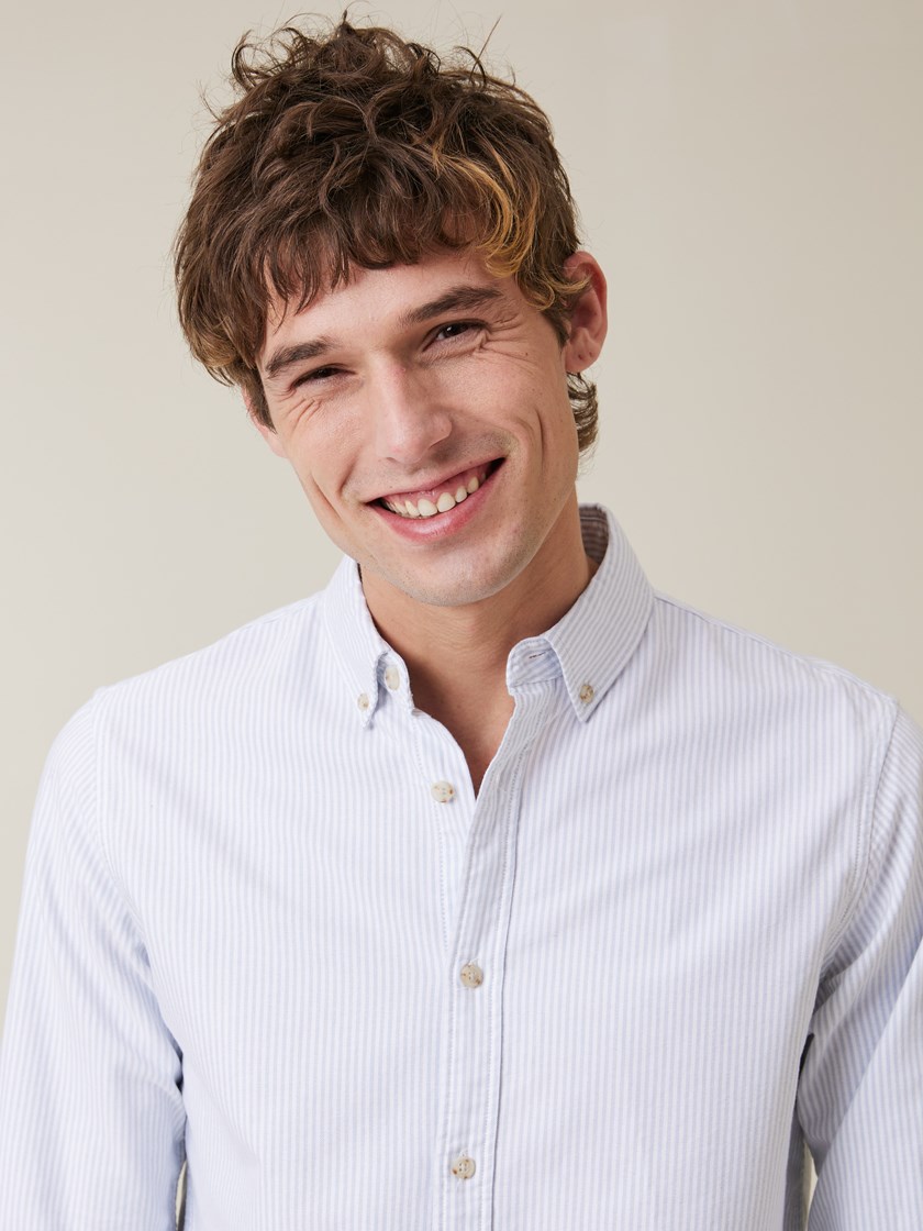 7501608 E8S Oxford_skjorte_stripete 20_E8S_Oxford striped shirt E8S.jpg_