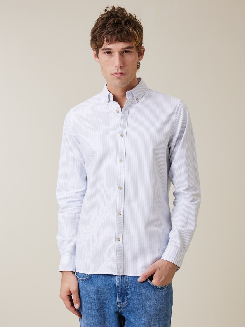 7501608 E8S Oxford_skjorte_stripete 8_E8S_Oxford striped shirt E8S.jpg_