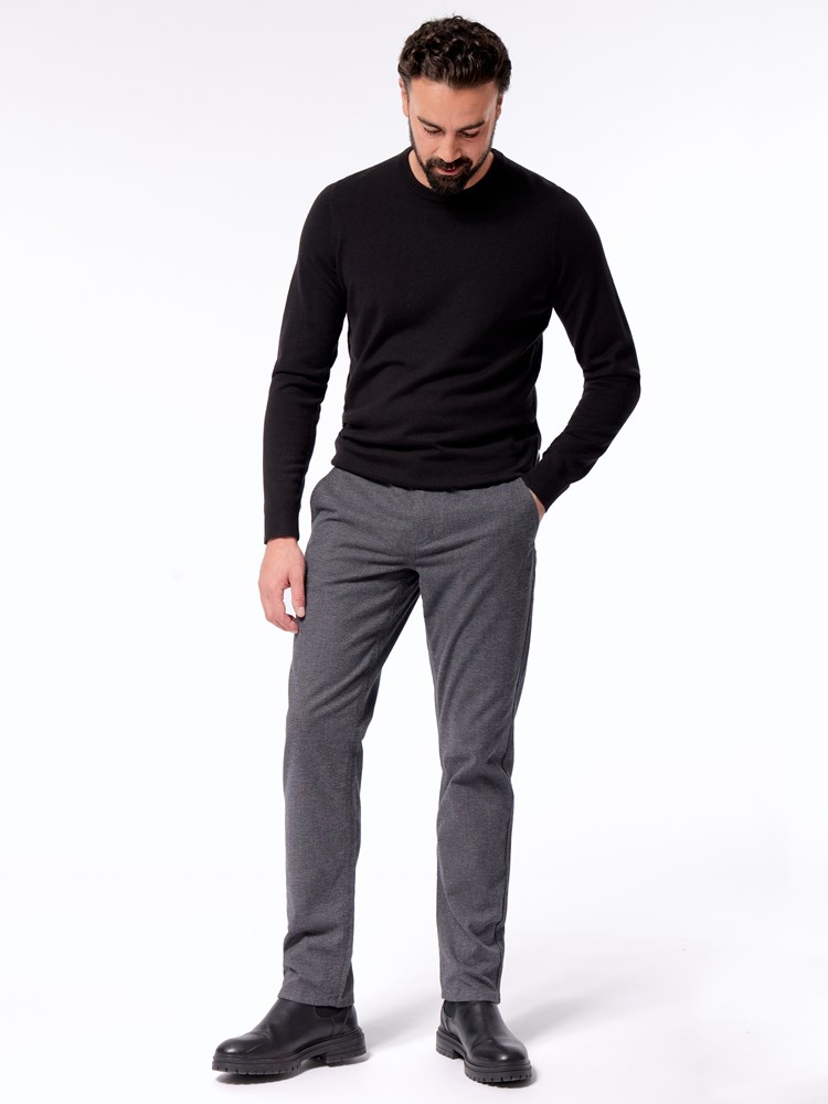 Slim structure chino Slim structure chino ID9 Charcole 35.jpg_Back||Back